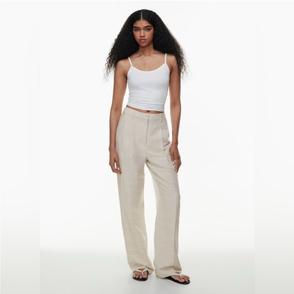 nwot Wilfred Effortless linen pant 6 reg Natural ecru